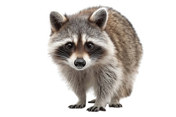 Raccoon on transparent background