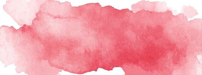 Abstract watercolor wash of light red