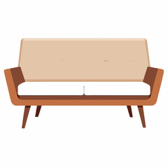 mid century modern sofa low profile tapered wood