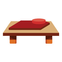 japanese floor table chabudai short wooden