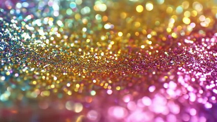 Abstract rainbow glitter background - Powered by Adobe