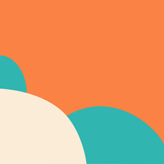 Retro Minimalist Geometric Abstract Vector Background	