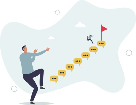 Advice or effective feedback to motivate to success, comment, opinion for career improvement, help or communication to support employee concept.life and employment of people.