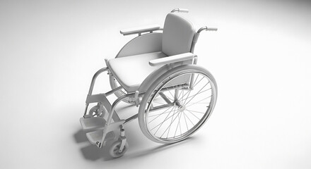 Fototapeta premium Accessible transportation a modern wheelchair for enhanced mobility and independence for individuals with disabilities