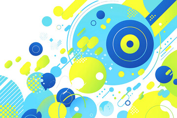 幾何学的な図形のポップな背景	