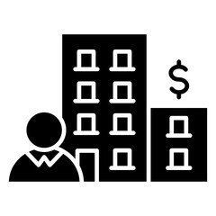 Corporation Glyph Icon