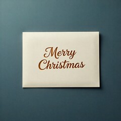 Merry Christmas Beige Holiday Postcard
