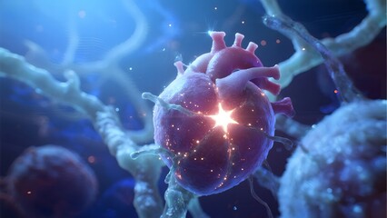 Neuronal Synapse with Electrical Impulse