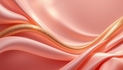 golden blush theme with soft rose with metallic gold, elegant diagonal sweep, soft champagne glow, floating elegant perspective, warm and welcoming