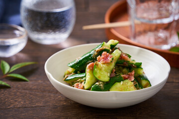 梅きゅうり｜きゅうりのたたきの梅肉和え