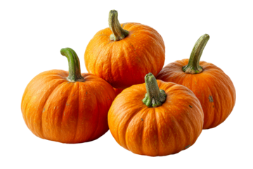 Fresh pumpkins stacked together for harvest season