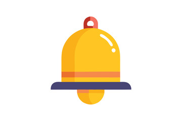 An illustration of a hard hat bell with a safety symbol