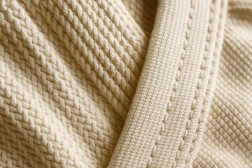 Macro detail of martial arts gi fabric weave, close-up of textile texture, perfect for martial arts, judo, karate, sports training, and athletic design concepts