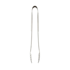 Stainless steel metal ice tongs utensil