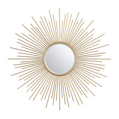 Gold sunburst wall mirror home decor