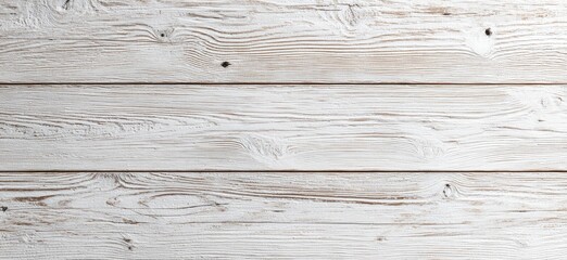 Close-up view of horizontal whitewashed wooden planks