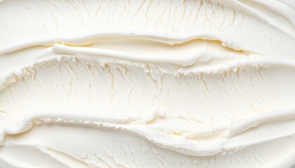 White Ice Cream Texture Background