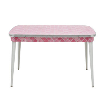 Retro pink formica top kitchen table