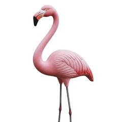 Pink plastic lawn flamingo garden ornament