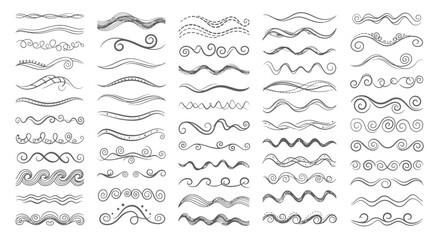Elegant decorative line dividers and borders for professional design projects