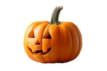 Carved jack o lantern for Halloween