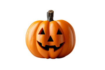 Classic jack o lantern on a transparent background