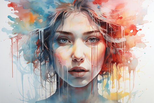 
NFT digital artwork with glitch effects