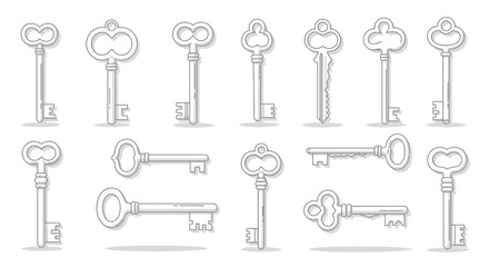 Discover elegant vintage key designs perfect for security, access, and unlocking new possibilities in your projects.