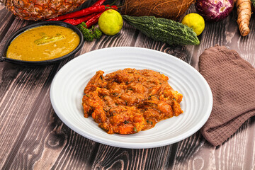Indian cuisine - Prawns malabar masala