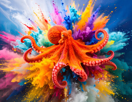 Lively octopus