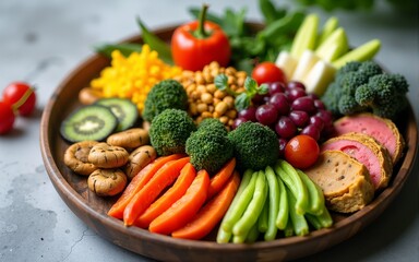 A vibrant and colorful plate showcasing an array of anti inflammatory superfoods that provide powerful joint health benefits through their rich nutrient profiles and therapeutic properties