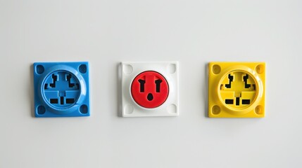  "Electrical Safety Setup with Childproof Outlet Covers"