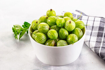 Ripe sweet juicy green gooseberry