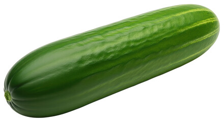 Isolated Fresh Cucumber