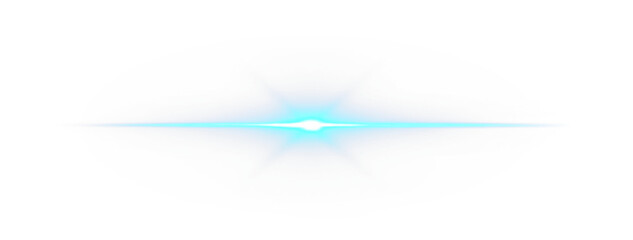 Light, beam, PNG, laser, blue shine create glowing streaks. Horizontal flare PNG Overlay with bright vector light effect on dark space for transparent modern design.