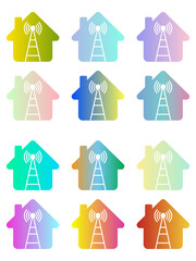 Home Wireless Internet Symbols