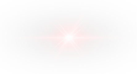 Red star effect, light, ray, bokeh, shine with glowing beam. Futuristic sparkle PNG Overlay for festive abstract background, bright transparent flare PNG design.