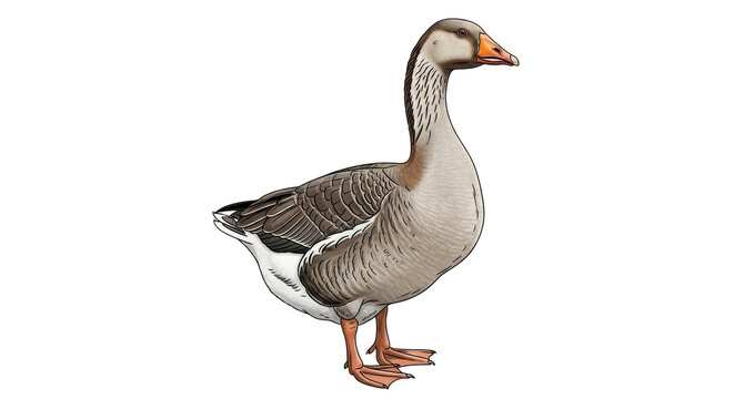 Isolated Goose