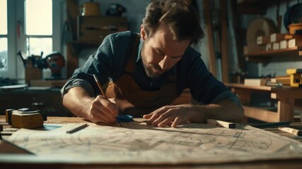 A person is carving or shaping a wooden piece