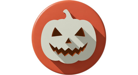 Isolated Halloween Pumpkin Icon
