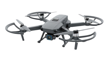 Isolated Gray Drone