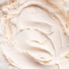 White vanilla ice cream texture