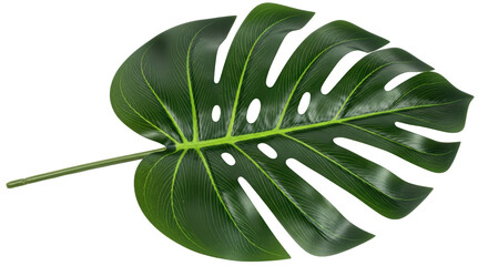 Obraz premium Isolated Monstera Leaf