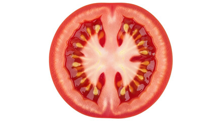 Isolated Tomato Slice