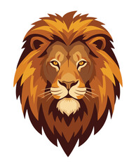 Majestic Lion Head Vector Mascot