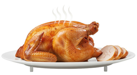 Isolated Grilled Chicken