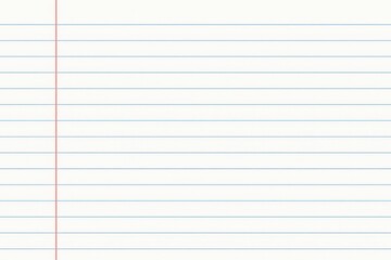 Notebook Page Background — Vector Lines and Margins — School Style