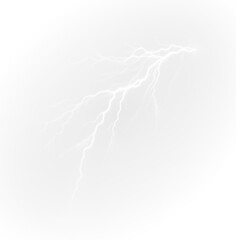 Electric, lightning, bolt, strike, energy — realistic PNG lightning effect. Bright electric flash PNG with Overlay and transparent background for storm, thunder, and glow visuals.