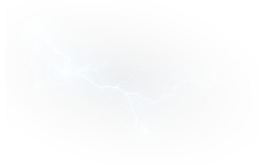 Electric, lightning, blue, strike, energy effect PNG with thunderbolt power flash. Transparent PNG Overlay for storm, shock, zap visuals and digital design.