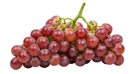 Isolated Cluster of Red Grapes